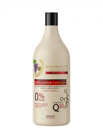 Bioplastia Capilar Q10 Sem Formol 1L Resvera Vitta Plus