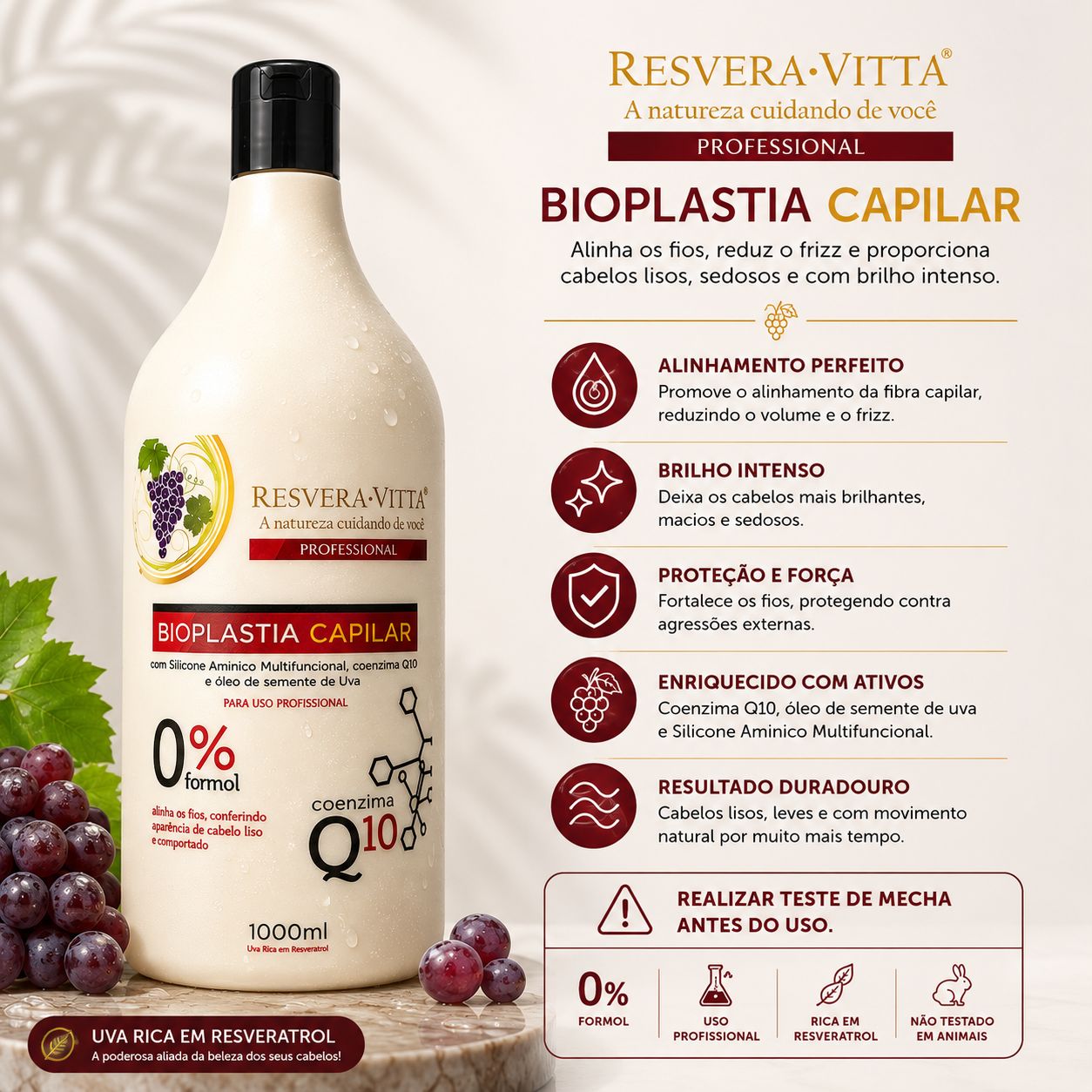 Bioplastia Capilar 1 Litro Resvera Vitta