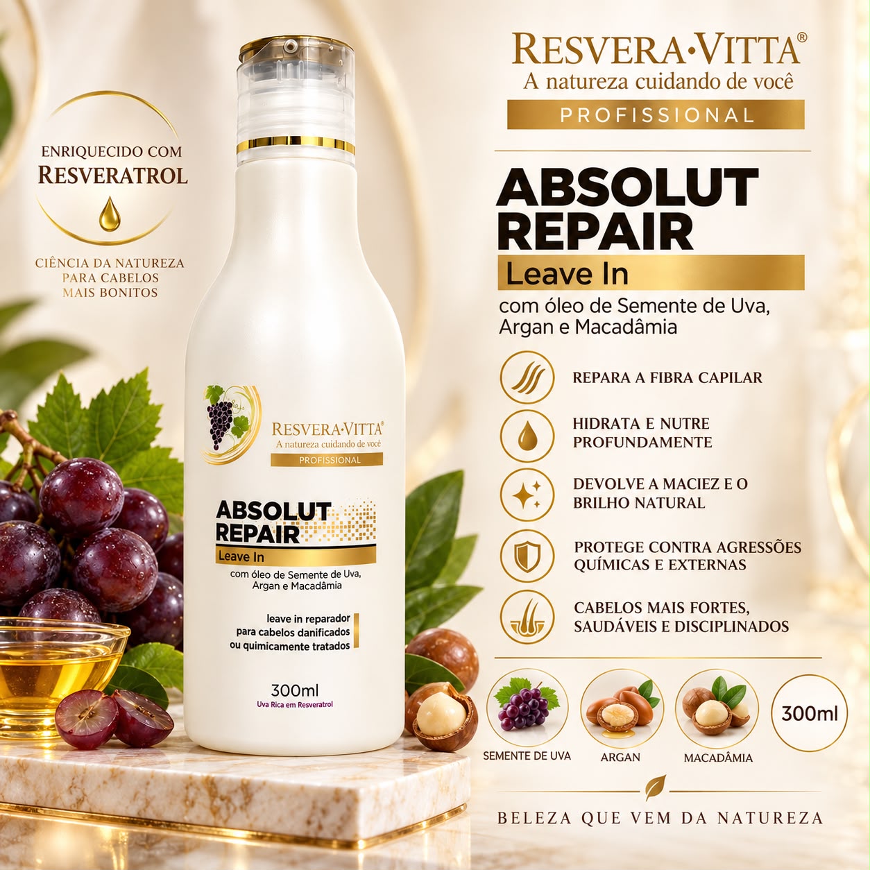 Leaave in Absolut repair 300ml Resvera Vitta