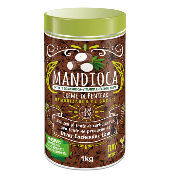 Mascara/Creme para Pentear Mandioca 1Kg Toda Toda Cosmetics