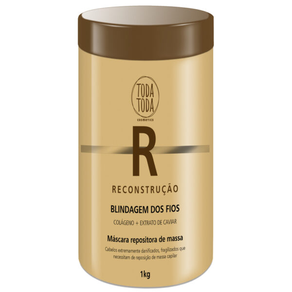 Kit Profissional Reconstrução Capilar 3 Itens Toda Toda Cosmetics
