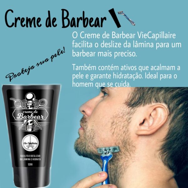 Creme de Barbear Hidratante 120g Vie Capillaire