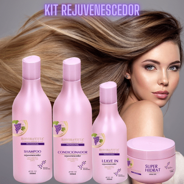 Resvera Vitta Cosméticos Kit Rejuvenescedor 5 Itens Resvera Vitta