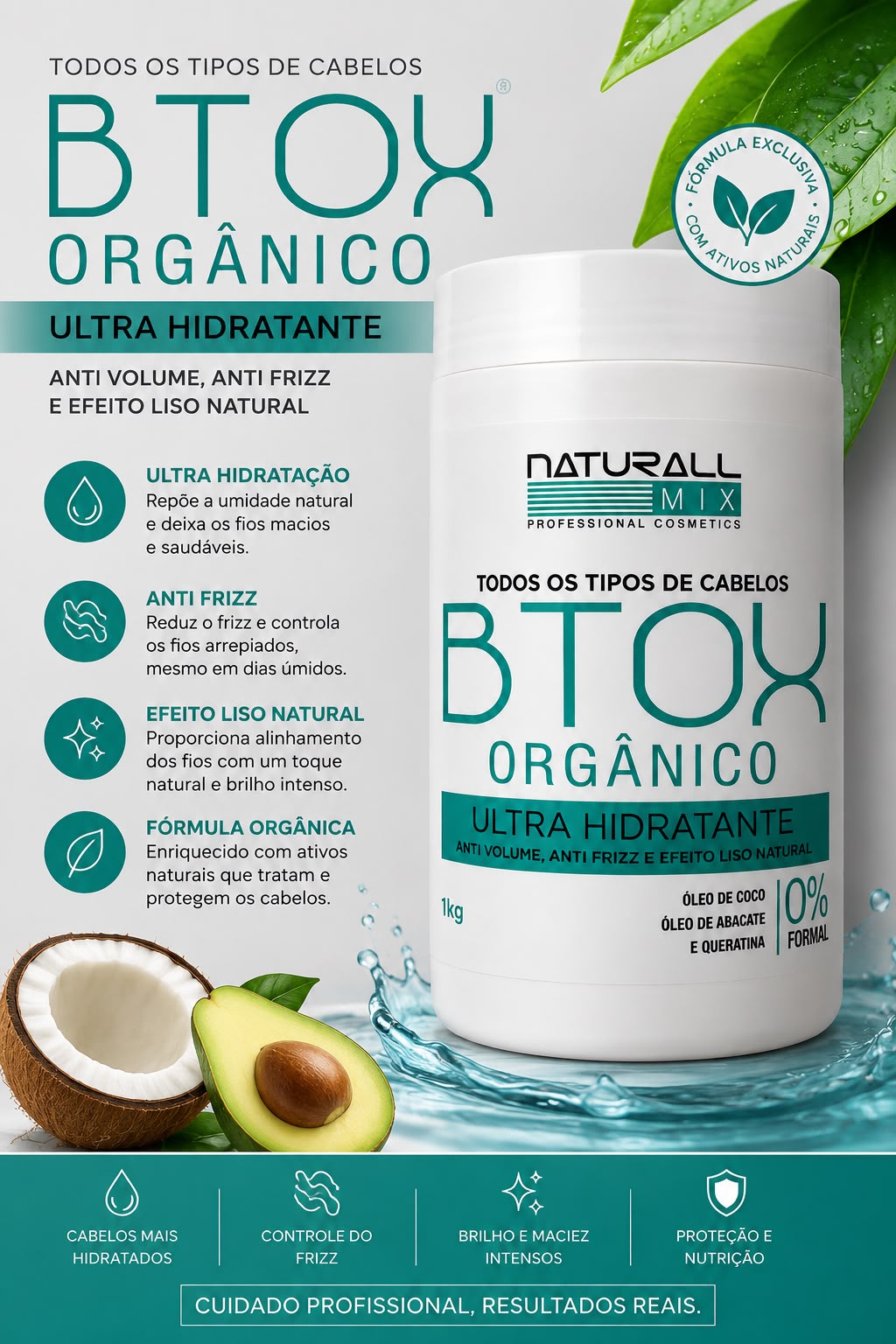 BTOX Orgânico Naturall Mix — Ultra Hidratante 1kg