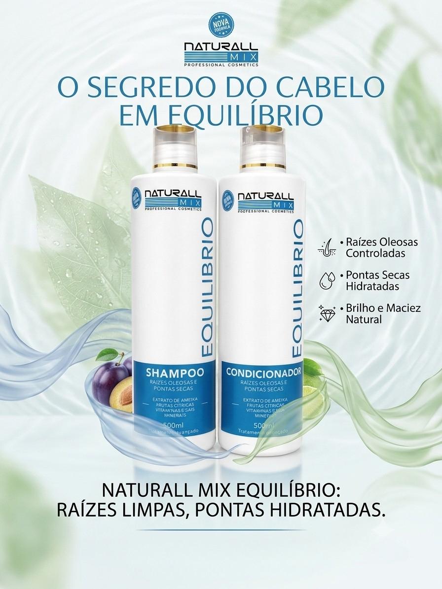 Kit Equilíbrio Naturall Mix — Shampoo + Condicionador 500ml